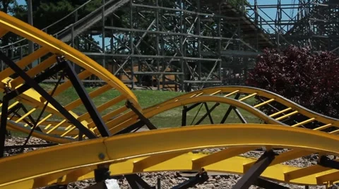 Rollercoaster goes by Stock Footage 64531395