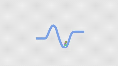 Rollercoaster icon loop Animation video transparent background with alpha c.. Stock Footage 234065827