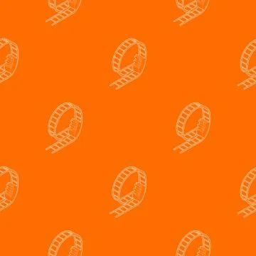 Rollercoaster pattern vector orange Stock Illustration