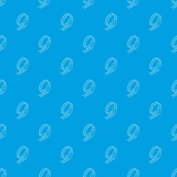 Rollercoaster pattern vector seamless blue Stock Illustration