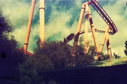 Rollercoaster Foto stock