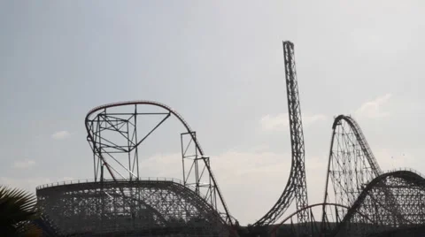Rollercoasters 5015 Stock Footage 1103904