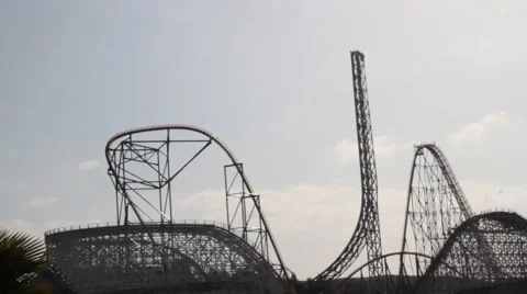 Rollercoasters 5015B Stock Footage 1103918