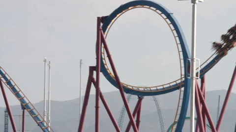 Rollercoasters 5017B Stock Footage 1103937