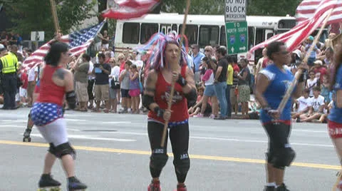 Rollergirls Stock Footage 25330129
