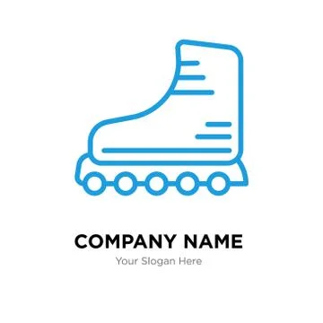 Rollers company logo design template Stock Illustration