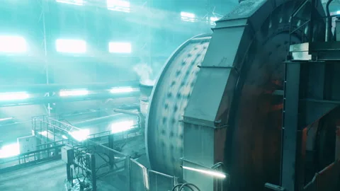 Rollers of the grinding machines are rotating Video stock 158161186