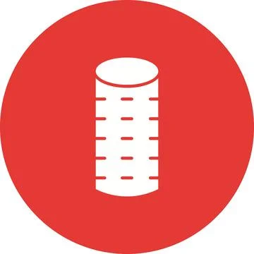 Rollers icon vector image. Stock Illustration