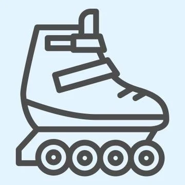 Rollers line icon. Skates roller shoes. Sport vector design concept, outline 스톡 일러스트
