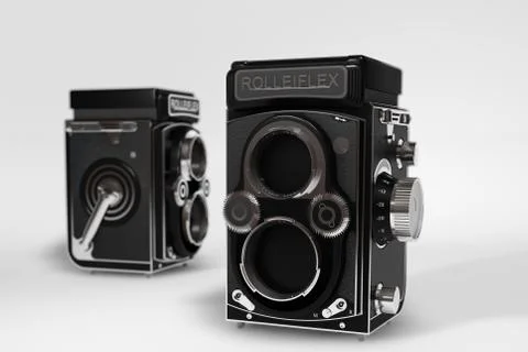 Rollieflex Camera Stock Illustration