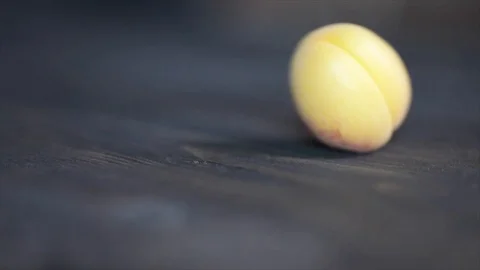 Rolling Apricot Closeup Stock Footage 99163930
