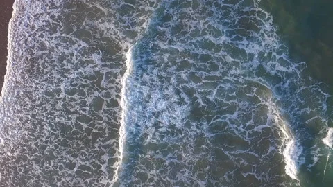 Rolling Australian waves as sunset approaches Video stock 134006607