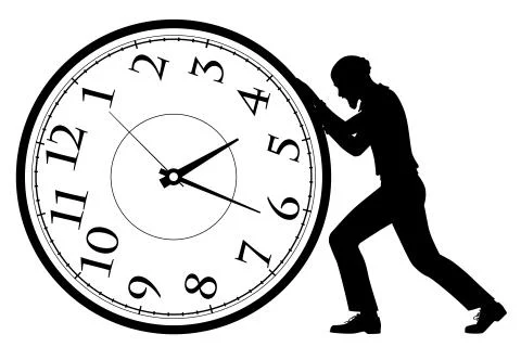 Rolling back time concept Illustrazione stock