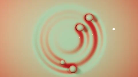Rolling ball in liquid Stock Footage 251934287
