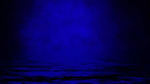 Rolling billows of smoke mist clouds from ice across the bottom light with re Stock Illustration