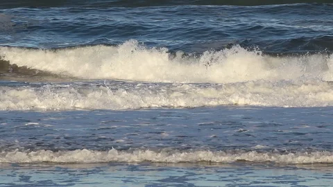 Rolling Blue Mediterranean Waves - Nature Background Stock Footage 101685368
