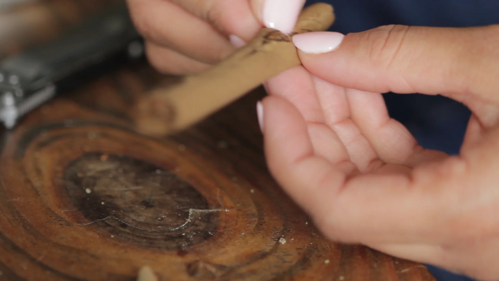 Rolling A Blunt Taking Tobacco Out Of A Stock Video Pond5