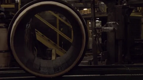 Rolling Bourbon Barrel Stock Footage 71600486