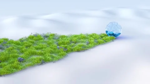 Rolling Bubble With Water Is Spreading  Video stock 309672282