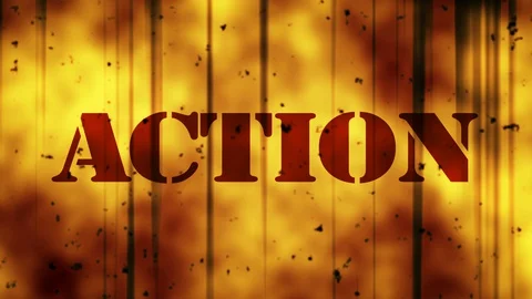 Rolling Camera Action  - Old Vintage Film Effect Stock Footage 130137588