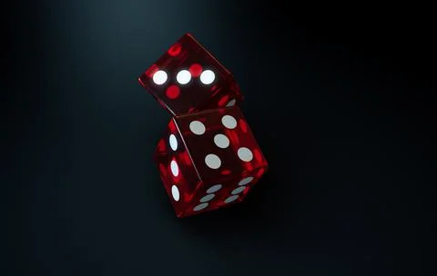 Rolling Casino Dice Stock Illustration
