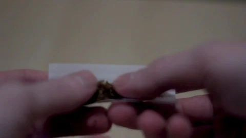 Rolling the cigarette  Stock Footage 86277104