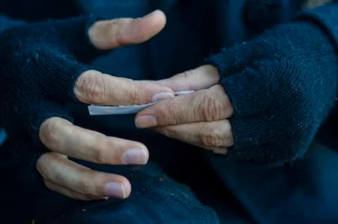 Rolling Cigarette Paper, Making Cigarette Stock Photos