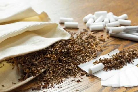 Rolling Cigarettes Stock Photos