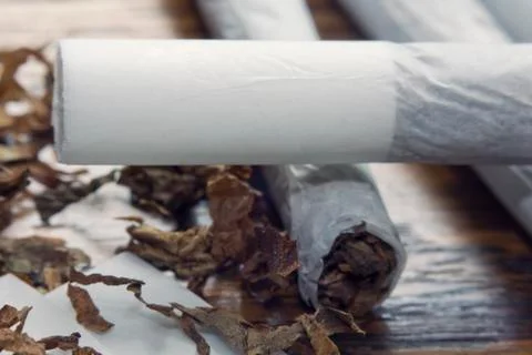 Rolling Cigarettes Stock Photos