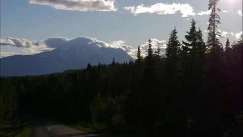 Rolling Cloud Timelapse w/ Mountains Stock Footage 238361817