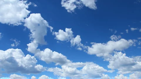 Rolling Clouds and Blue Sky Timelapse Stock Footage 996945