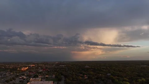 Rolling Clouds in Arlington Texas Stock Footage 270229942