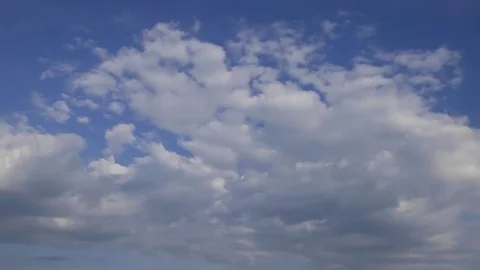 Rolling clouds in blue sky-imelapse Stock Footage 82570464