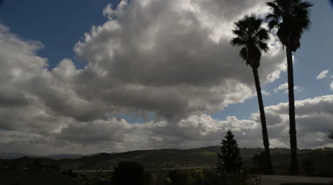 Rolling Clouds in Motion 4K Video stock 32196444