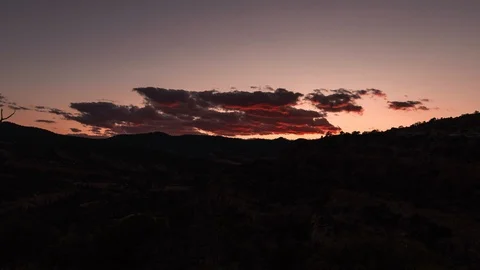 Rolling Clouds over Colorful Sunset timelapses in 4k Video stock 115661688