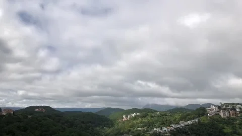Rolling clouds timelapse in Dalat, Vietnam's honeymoon capital Stock Footage 153844165