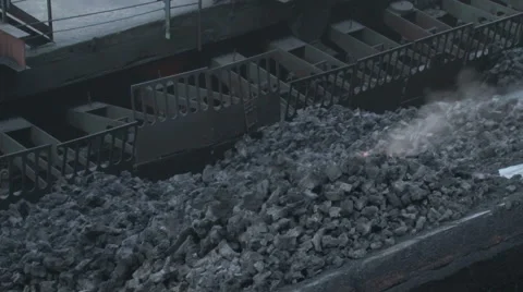 Rolling in coal Stock Footage 56815611