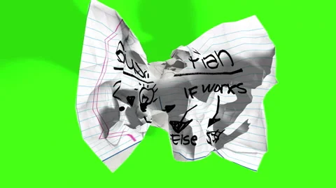 rolling crumpled paper effect, with chro... | Stock Video | Pond5