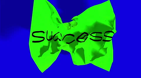 Rolling crumpled paper effect, with chroma key green screen background Video stock 65013148