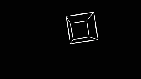 Rolling Cube Box 3d Vectors Mask Video stock 143929842