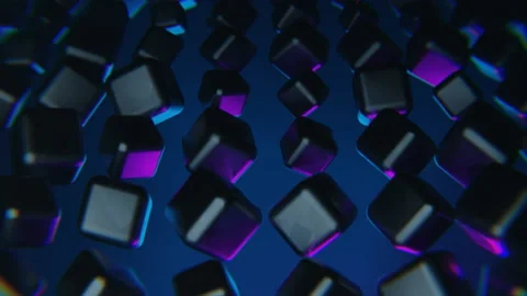 Rolling cubes 60fps Stock Footage 211425874