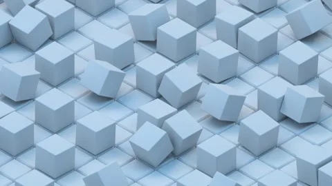 Rolling Cubes Loop 100 4K Stockbeeldmateriaal 263310418