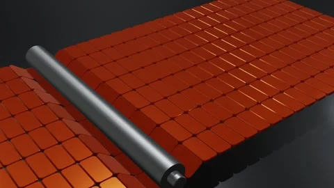 Rolling Cylinder Stock Footage 340403329