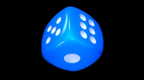 Rolling dice 3 styles 9 sec for loop with alpha screen Stock Footage 36442630