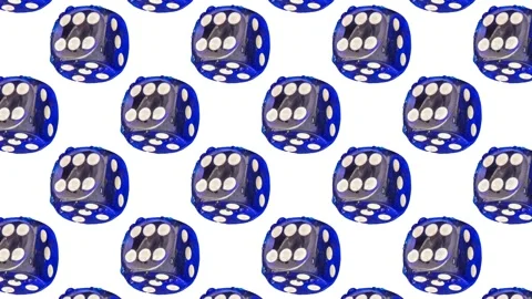 Rolling dice on a bright background in a fun tabletop setting Stock Footage 341977126