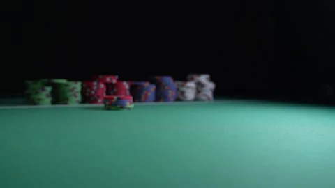 Rolling dice on the craps table Stock Footage 132513780