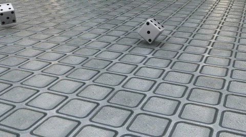Rolling Dice Stock Footage 444514