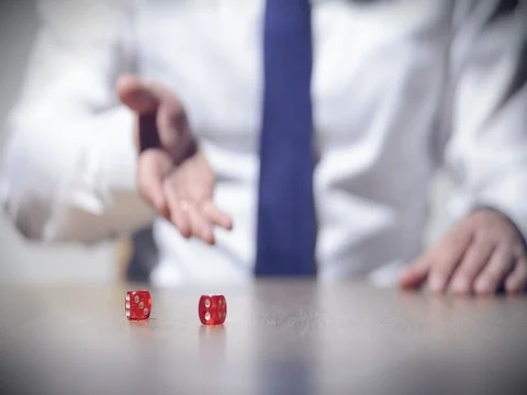 Rolling the dice Stock Footage 80281273
