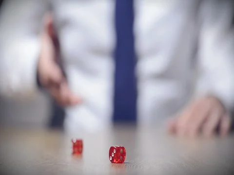 Rolling the dice Stock Footage 80281291