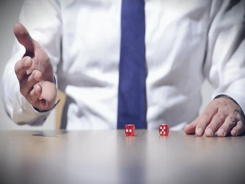 Rolling the dice Stock Footage 80281444